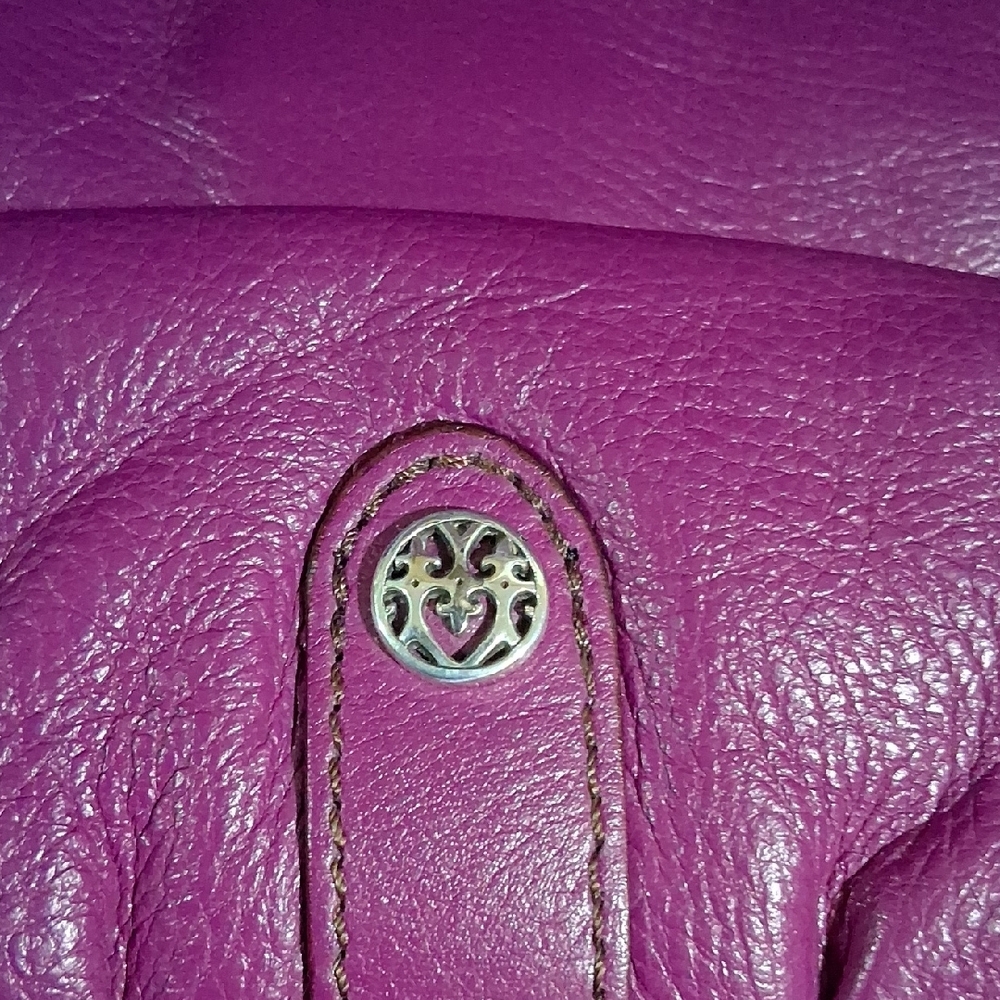 Brighton Purple Crossbody Bag with Tassel Charm - Picture 9 of 13